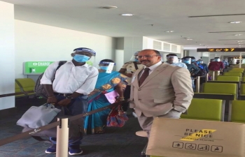 3rd repatriation of stranded Indian nationals from Brunei to Coimbatore via a Royal Brunei Chartered Flight on 18th September 2020